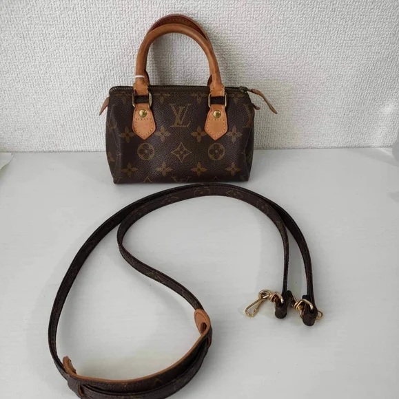 Louis Vuitton Monogram Mini Speedy Hand Bag Purse Old - Picture 1 of 16